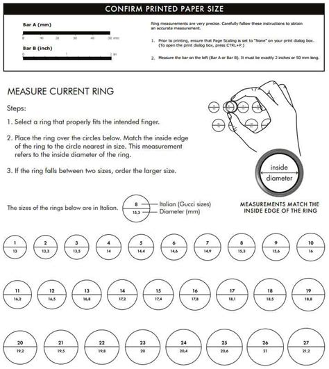 gucci ring size measurement|gucci ring size 19.